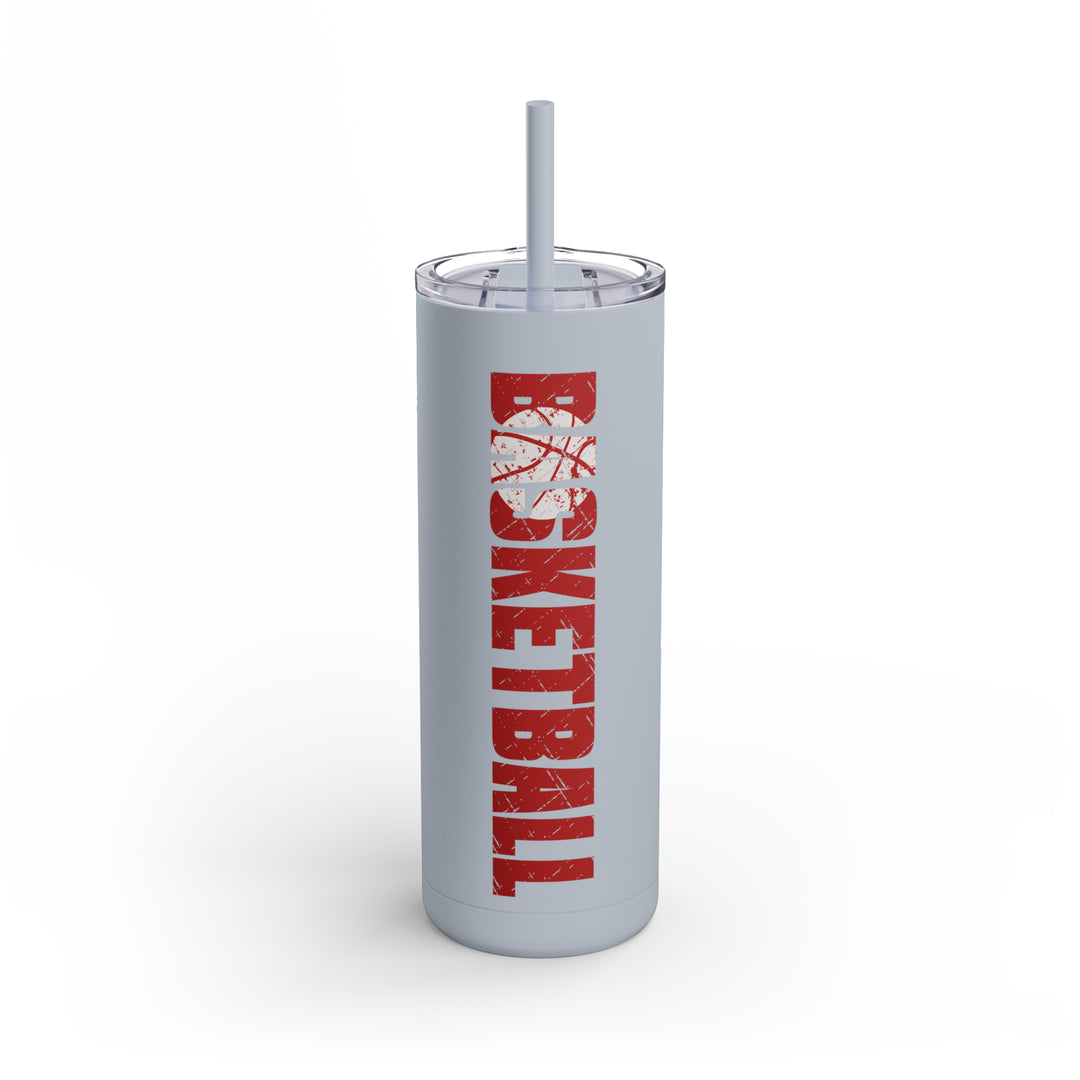 Basketball 20oz Skinny Matte Tumbler