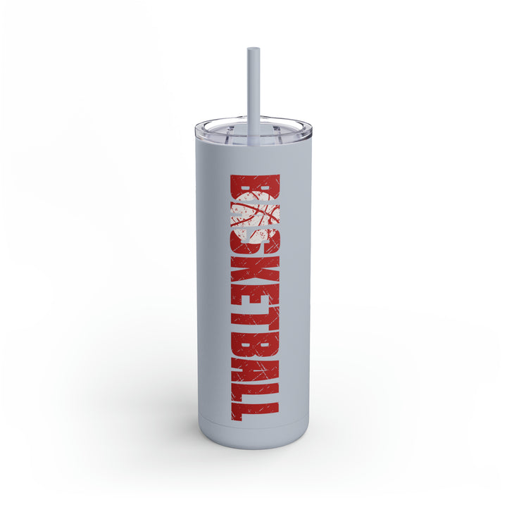 Basketball 20oz Skinny Matte Tumbler