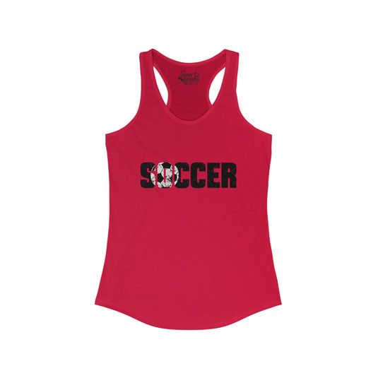 Soccer Adult Women's Racerback Tank