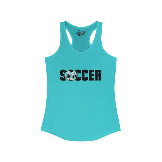 Soccer Adult Women's Racerback Tank