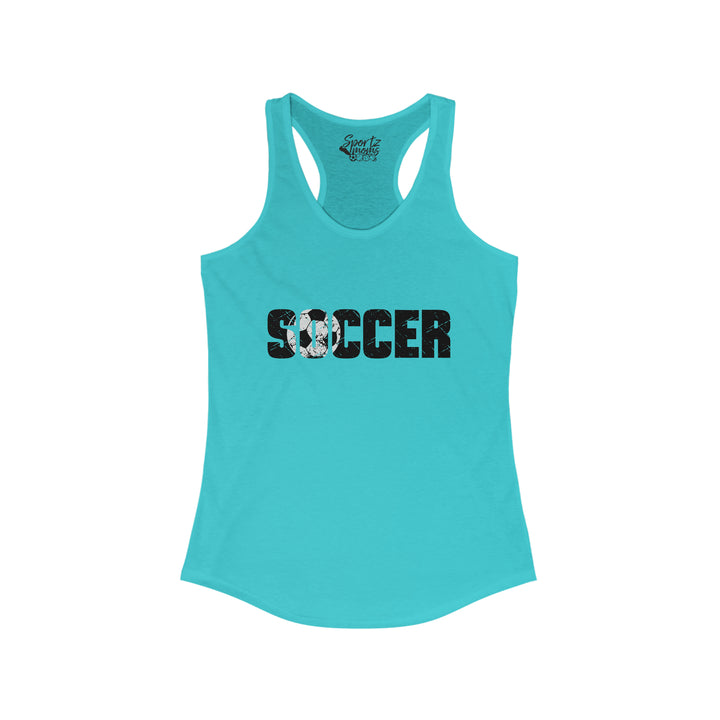 Soccer Adult Women's Racerback Tank