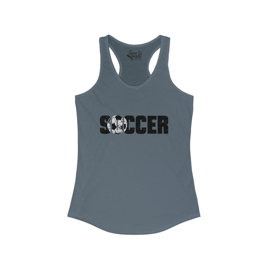 Soccer Adult Women's Racerback Tank