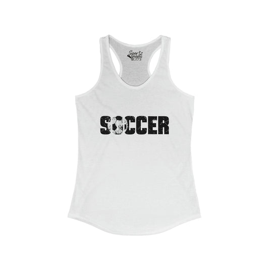 Soccer Adult Women's Racerback Tank