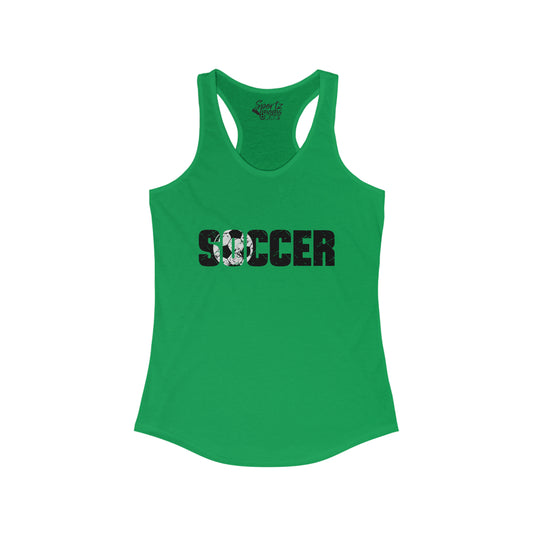 Soccer Adult Women's Racerback Tank