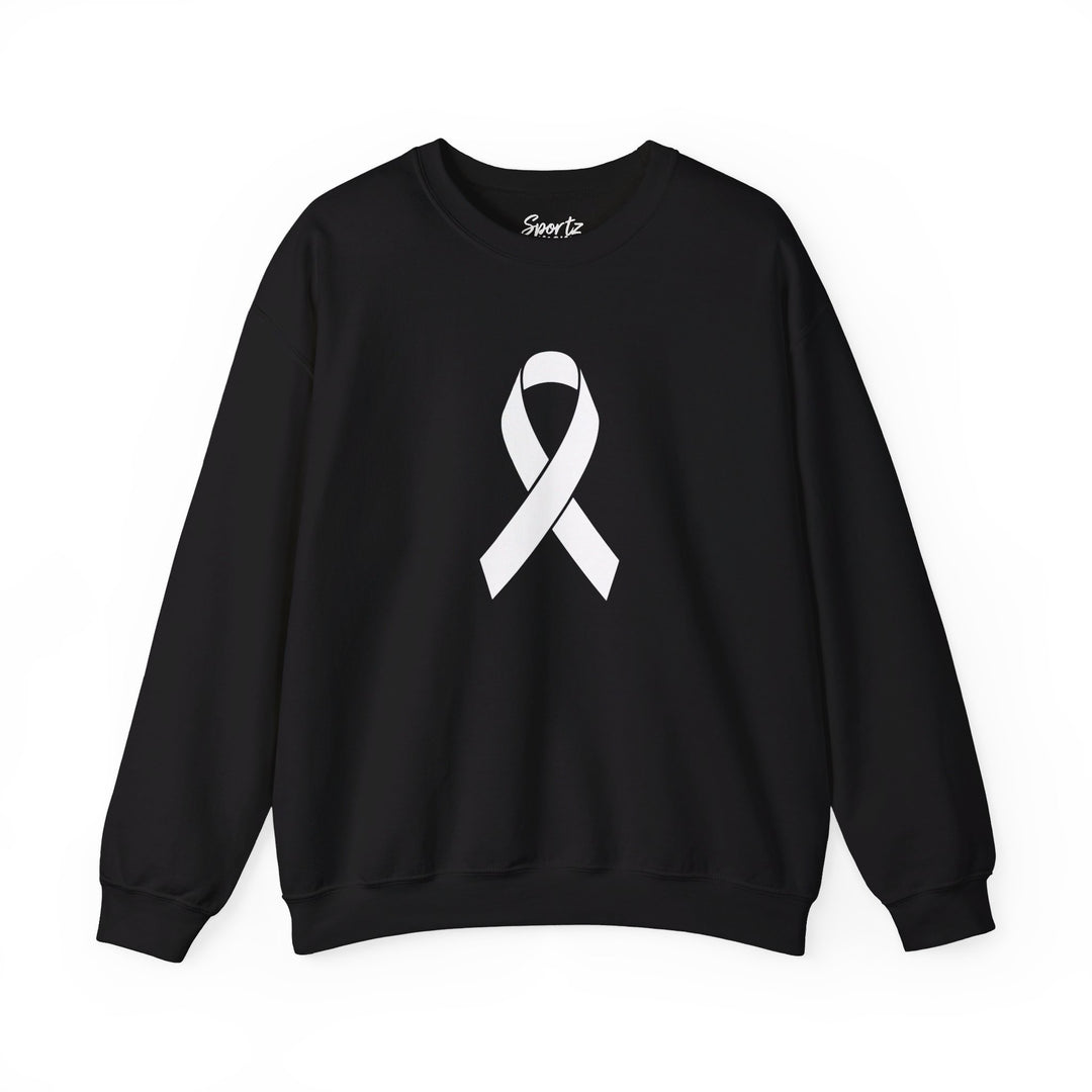 Cancer Ribbon Adult Unisex Crewneck Sweatshirt