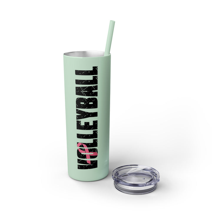 Cancer Ribbon Pick Your Sport 20oz Skinny Tumbler with Straw