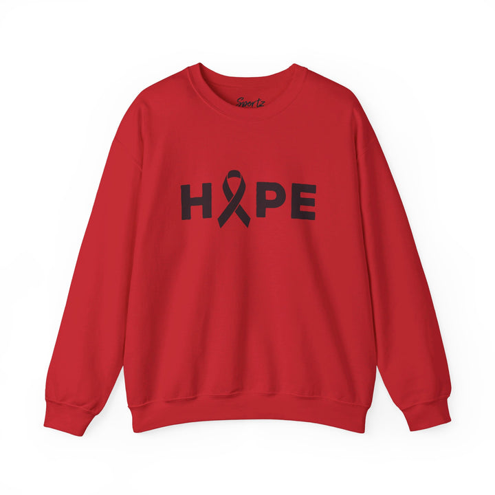 Hope Cancer Ribbon Adult Unisex Crewneck Sweatshirt