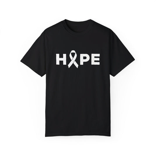 Hope Cancer Ribbon Adult Unisex Premium T-Shirt