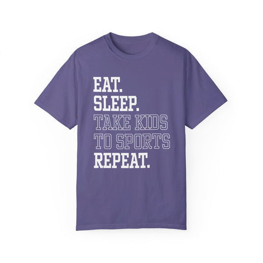 Eat Sleep Take Kids To Sports Repeat Adult Unisex Premium T-Shirt