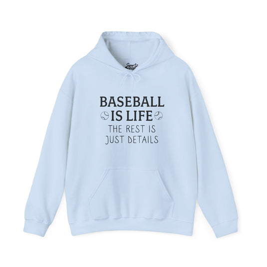 Baseball if Life Adult Unisex Basic Hooded Sweatshirt