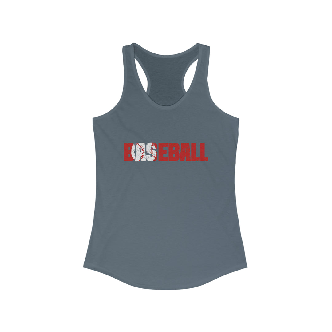 Baseball Adult Women's Racerback Tank