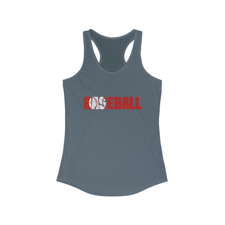 Baseball Adult Women's Racerback Tank