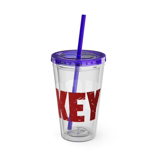 Hockey 16 oz Sunsplash Tumbler with Straw