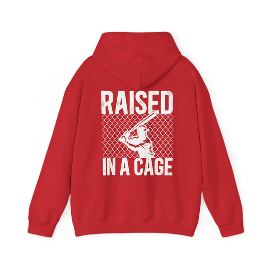 Raised in a Cage Baseball Unisex Adult Hooded Sweatshirt