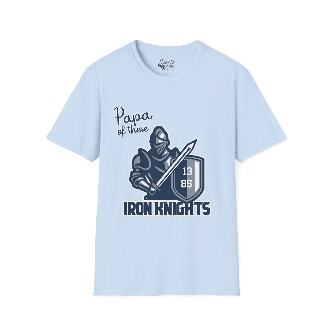 Iron Knights Adult Unisex T-Shirt - Papa of These Design