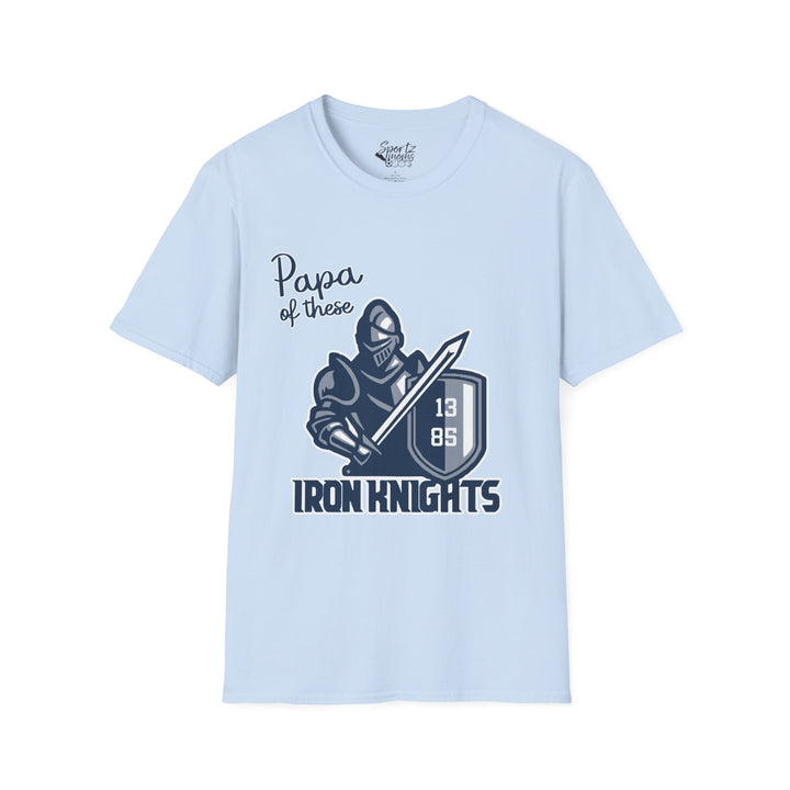 Iron Knights Adult Unisex T-Shirt - Papa of These Design