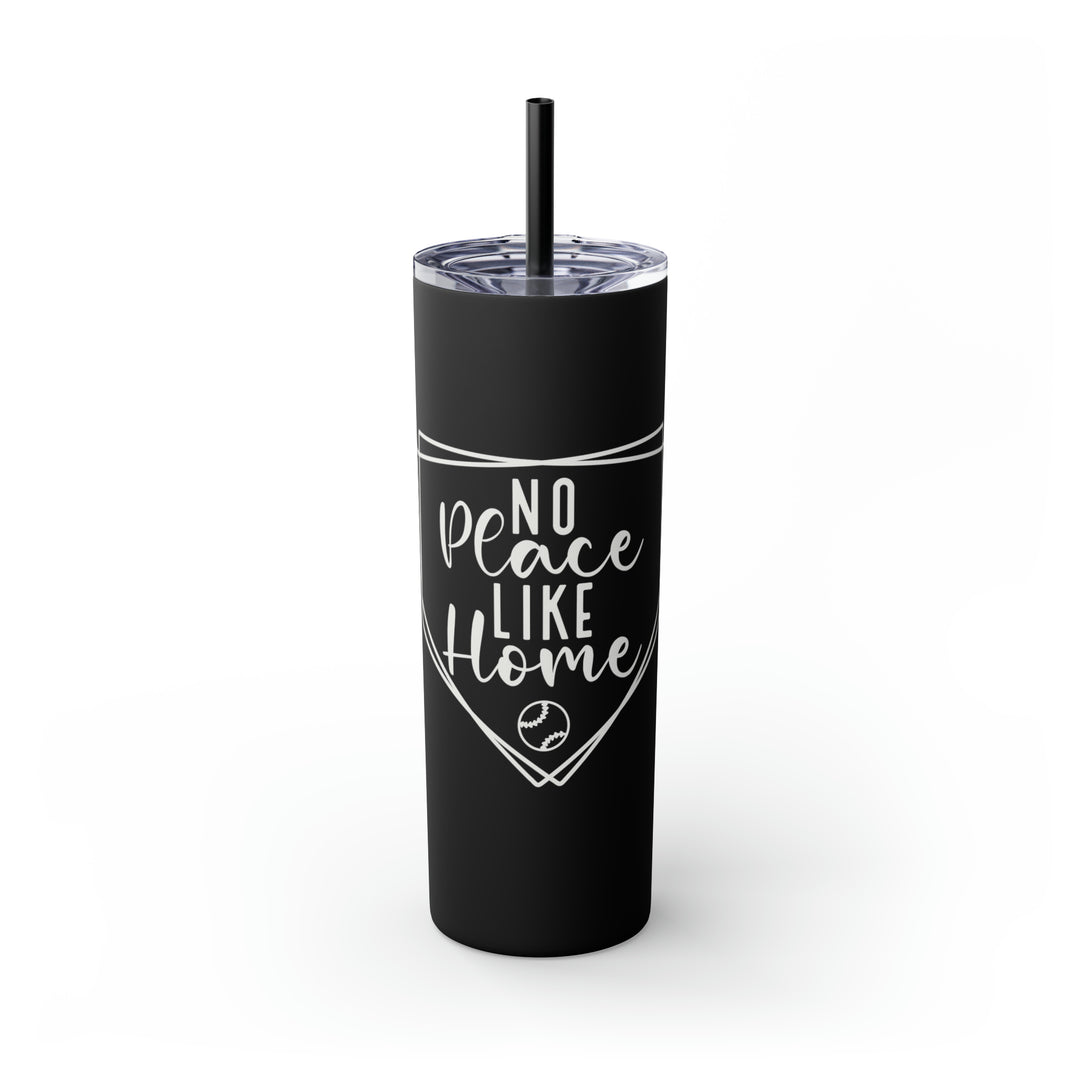 No Place Like Home V2 Baseball 20oz Skinny Tumbler with Straw in Matte or Glossy