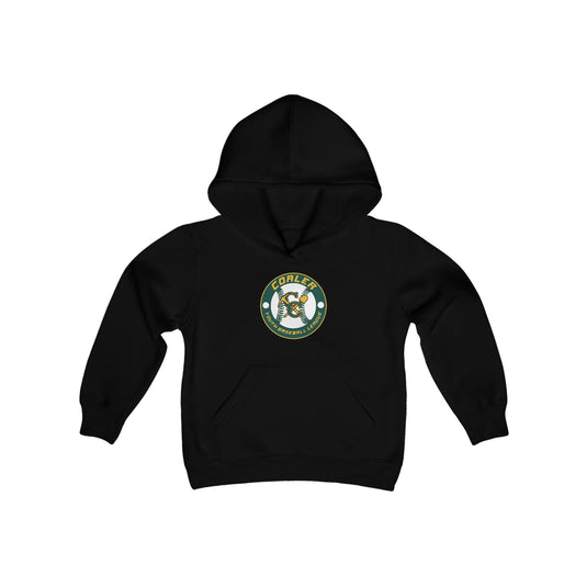 Coaler Youth Baseball Unisex Youth Basic Hooded Sweatshirt