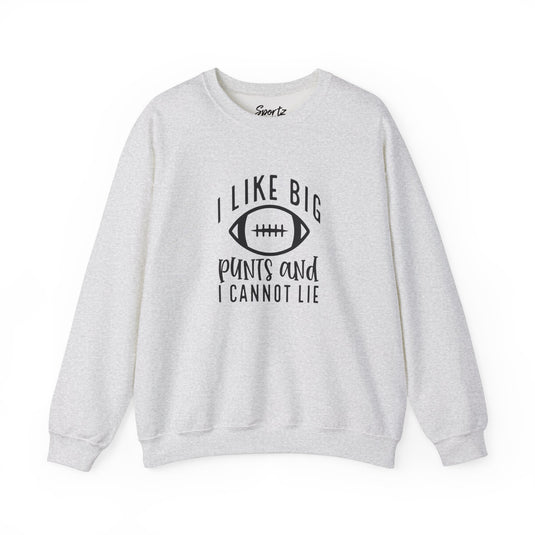 I Like Big Punts Football Adult Unisex Basic Crewneck Sweatshirt