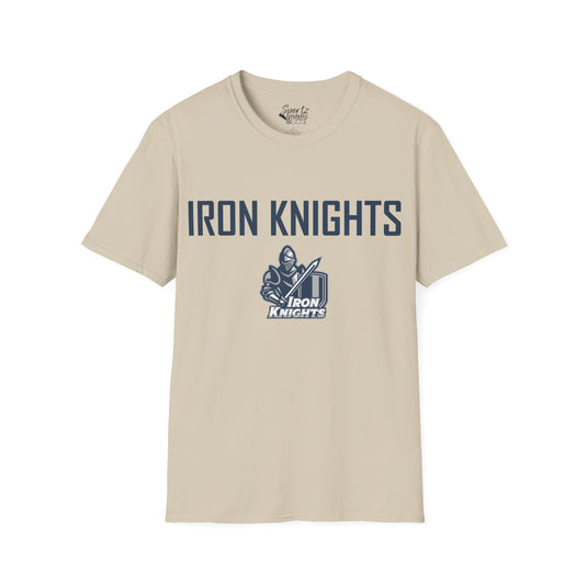 Iron Knights Basic Adult Unisex T-Shirt w/Knight Design, Name & Number on back