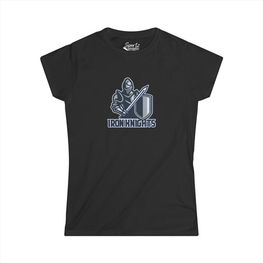 Iron Knights Basic Adult Women's T-Shirt w/Knight Design on front only