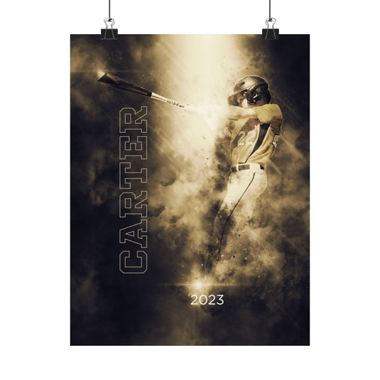 Matte Vertical Poster w/Smoke Effect