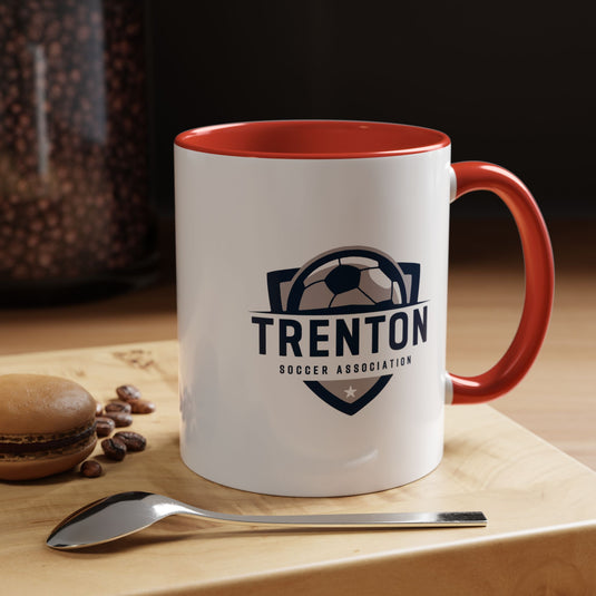 Trenton Soccer Association Accent Coffee Mug