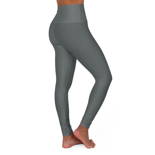 Iron Knights Women's High Waisted Yoga Leggings - Dark Grey