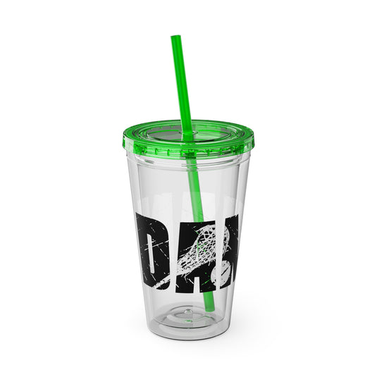 Lacrosse 16 oz Sunsplash Tumbler with Straw w/Custom Name