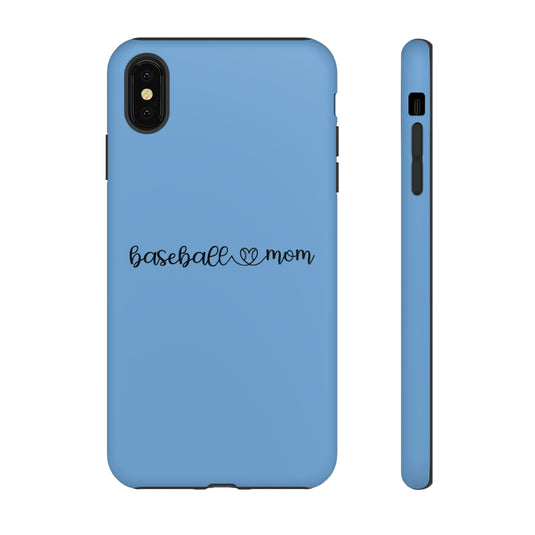 Baseball Mom Phone Case with Heart