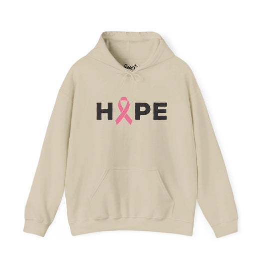 Hope Cancer Ribbon Adult Unisex Basic Hooded Sweatshirt