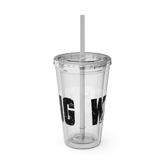 Wrestling 16 oz Sunsplash Tumbler with Straw