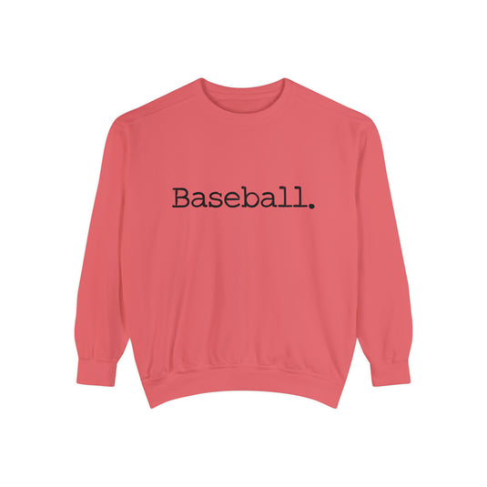 Typewriter Design Baseball Adult Unisex Premium Crewneck Sweatshirt