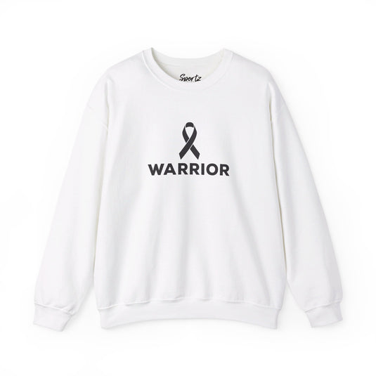 Cancer Ribbon Warrior Adult Unisex Basic Crewneck Sweatshirt