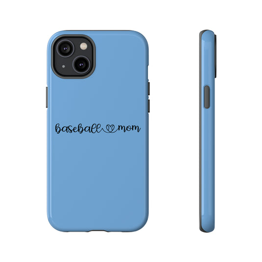 Baseball Mom Phone Case with Heart