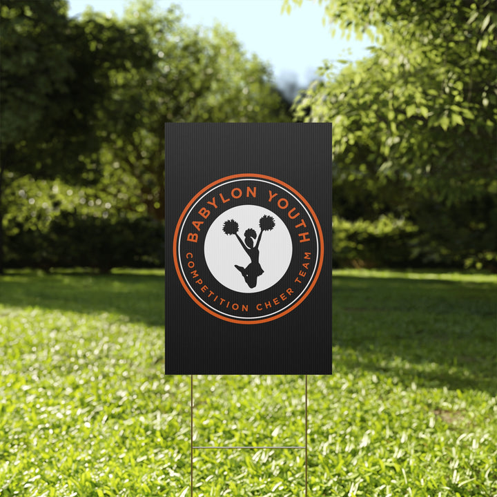 Babylon Youth Competition Cheerleading Plastic Yard Sign