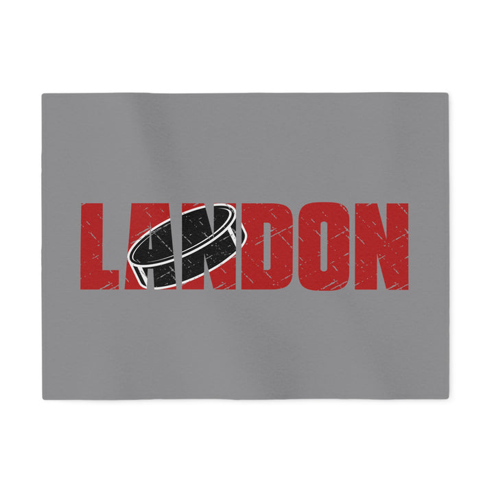 Hockey Sweatshirt Blanket w/Custom Name