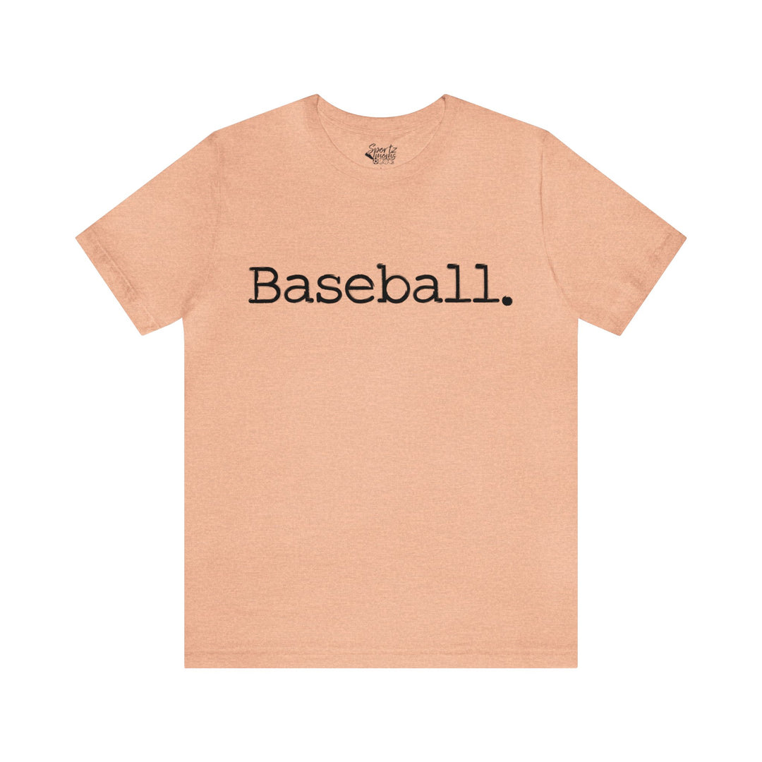 Typewriter Design Baseball Adult Unisex Mid-Level T-Shirt