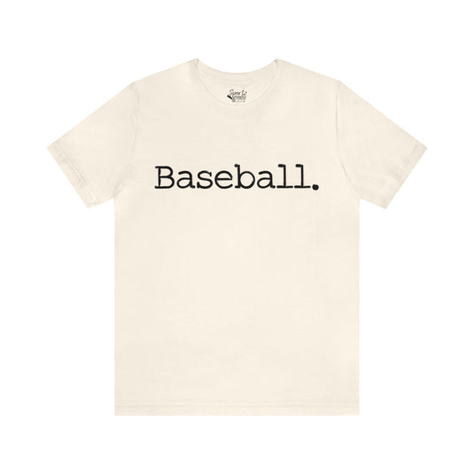 Typewriter Design Baseball Adult Unisex Mid-Level T-Shirt