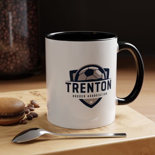 Trenton Soccer Association Accent Coffee Mug