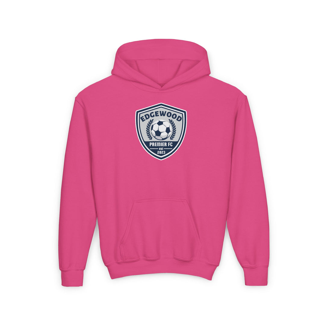Edgewood Premier FC Unisex Youth Hooded Sweatshirt - Breast Cancer Awareness
