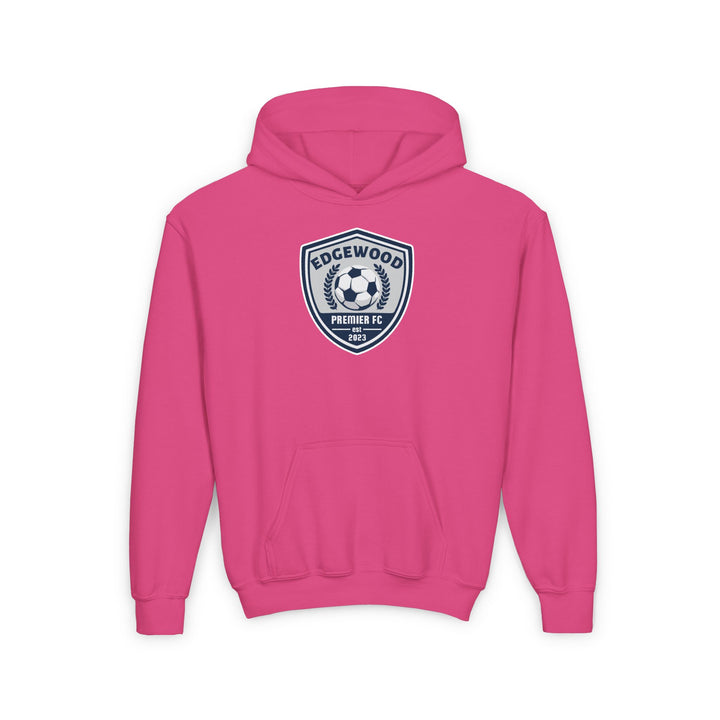 Edgewood Premier FC Unisex Youth Hooded Sweatshirt - Breast Cancer Awareness