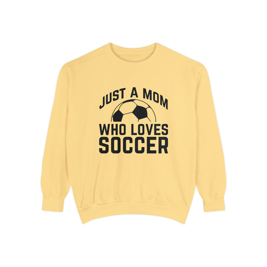 Just a Mom Soccer Adult Unisex Premium Crewneck Sweatshirt