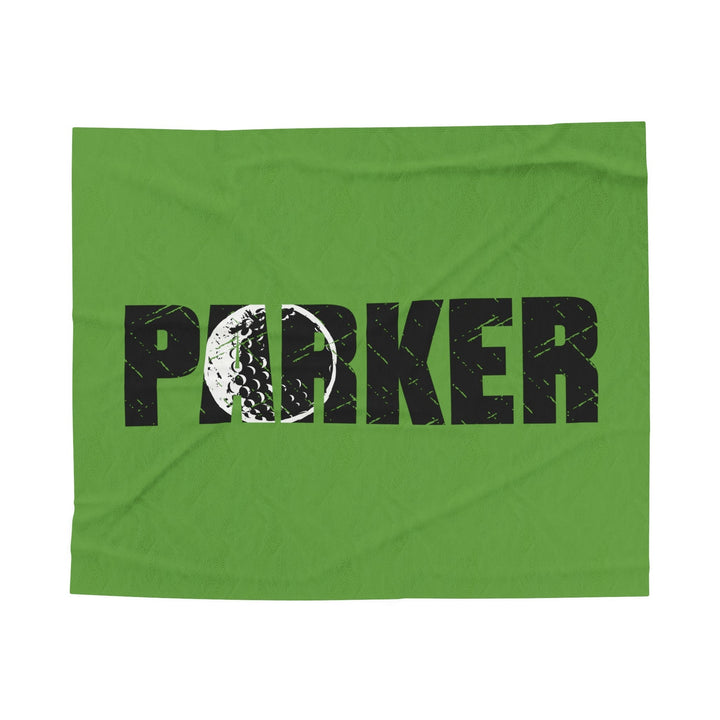 Golf Plush Blanket w/Custom Name