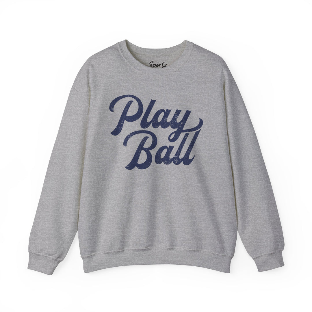 Play Ball Baseball Adult Unisex Crewneck Sweatshirt