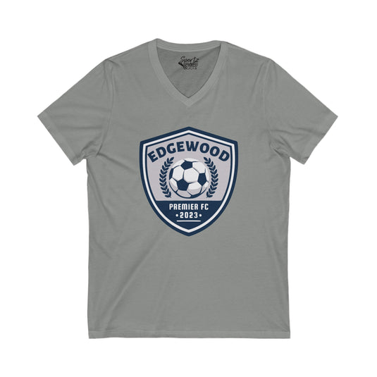 Edgewood Premier FC Unisex Adult Women's V-Neck T-Shirt