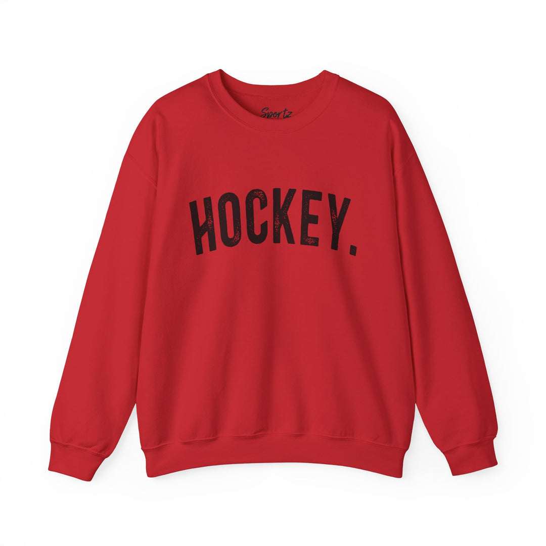 Rustic Design Hockey Adult Unisex Crewneck Sweatshirt