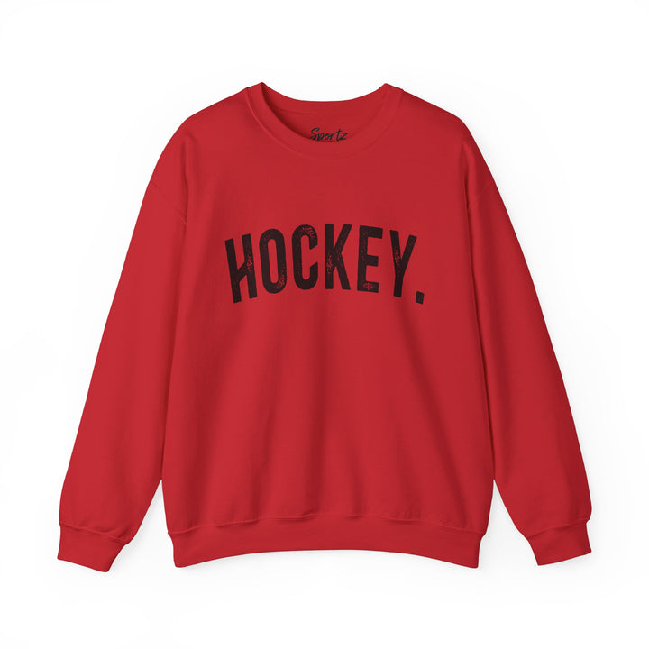 Rustic Design Hockey Adult Unisex Crewneck Sweatshirt