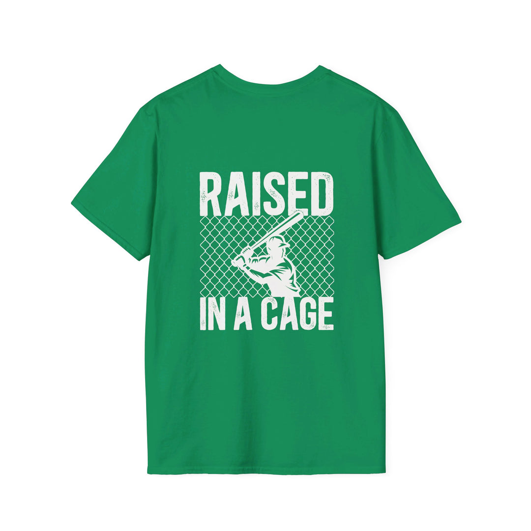 Raised in a Cage Baseball Unisex Adult T-Shirt