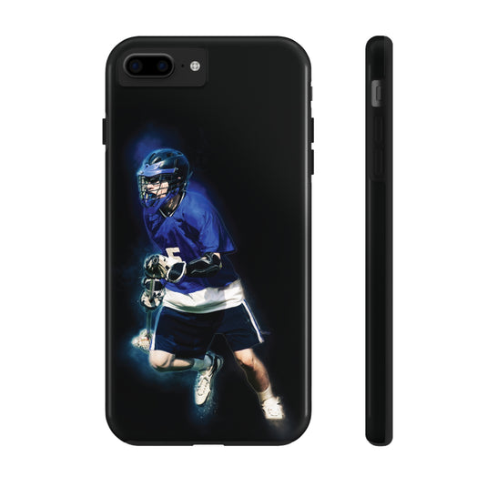 Lacrosse Personalized Picture Black Tone Design Phone Case